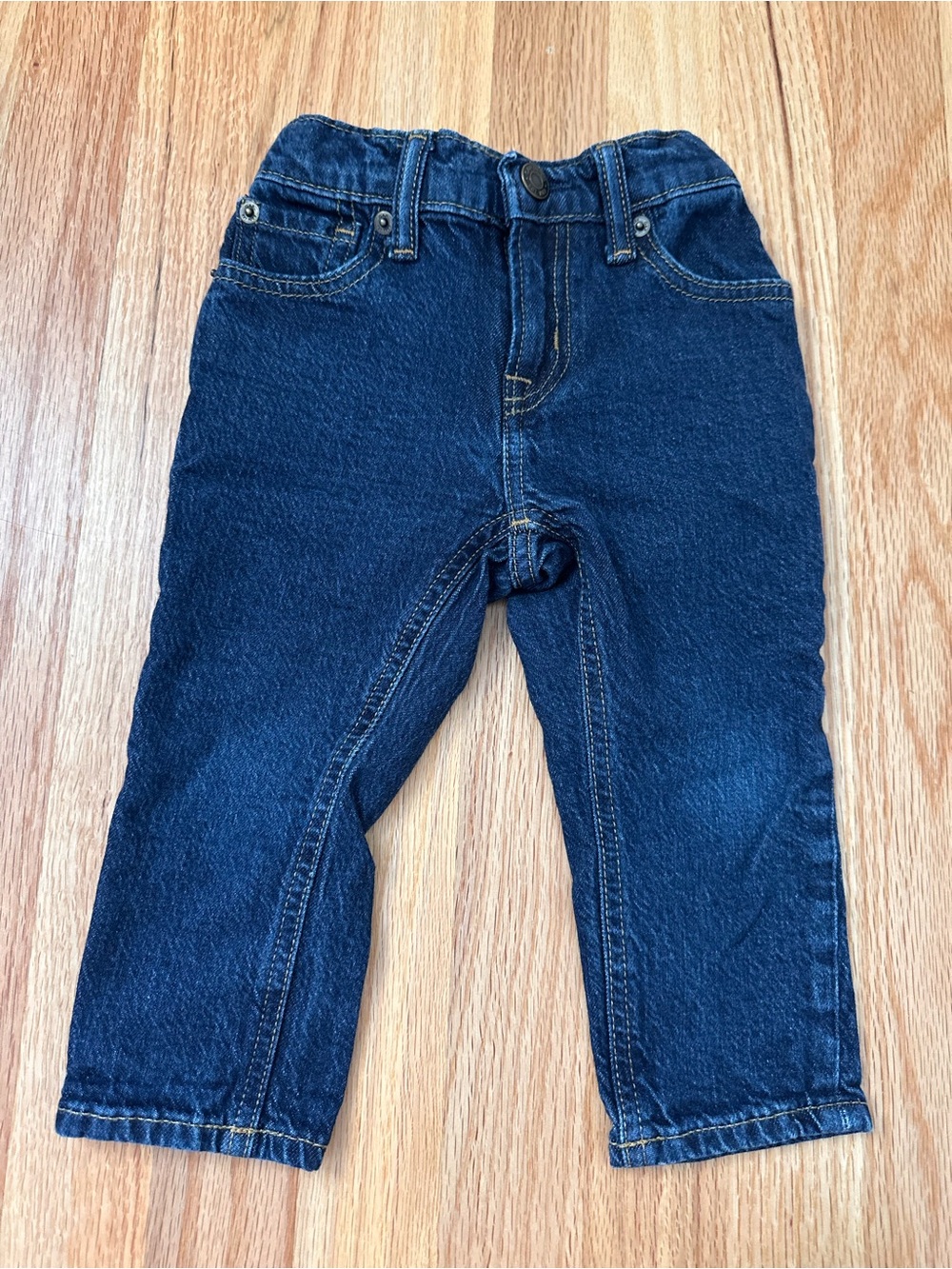 Gap Toddler Elasticized Pull-On Easy Taper Jeans with Washwell 2T